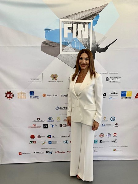 Writer & TV Host Karen Boustany representing Lebanon amongst 42 countries at FIN in Portugal.